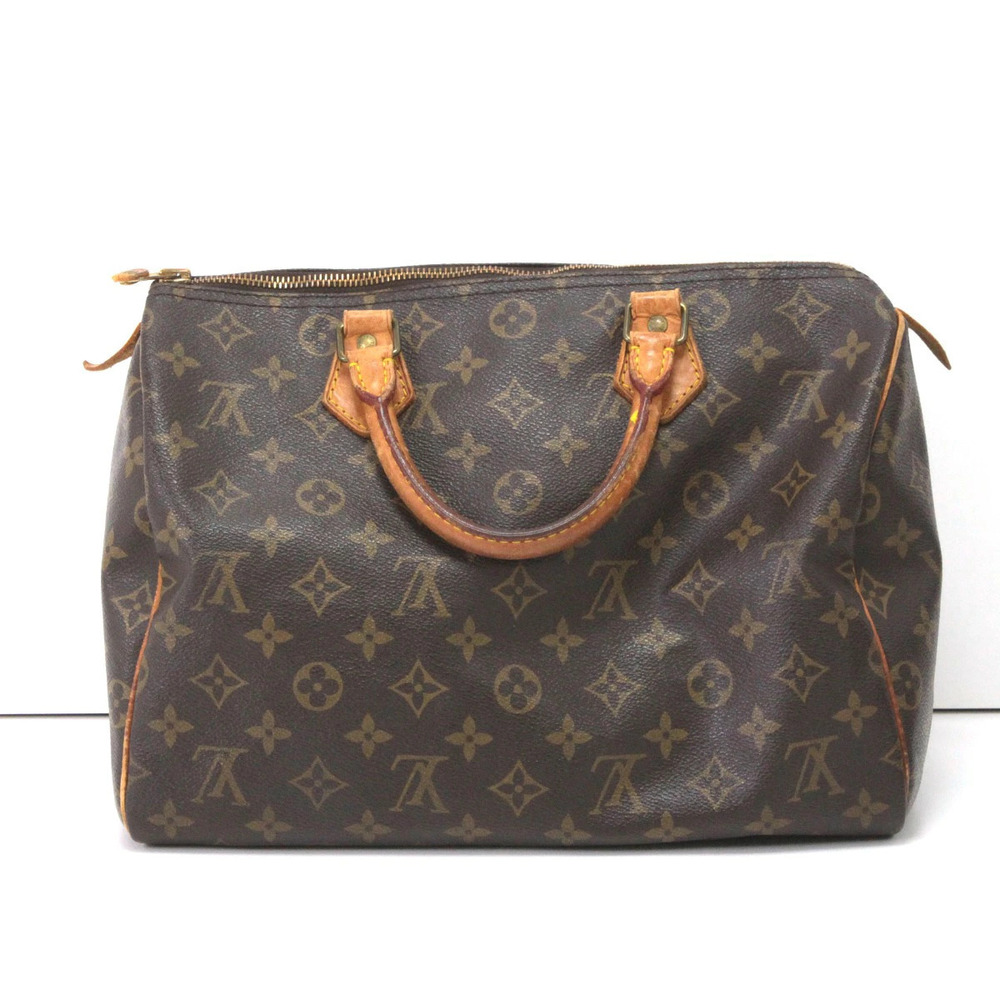 Louis Vuitton Monogram Speedy Handbag Brown